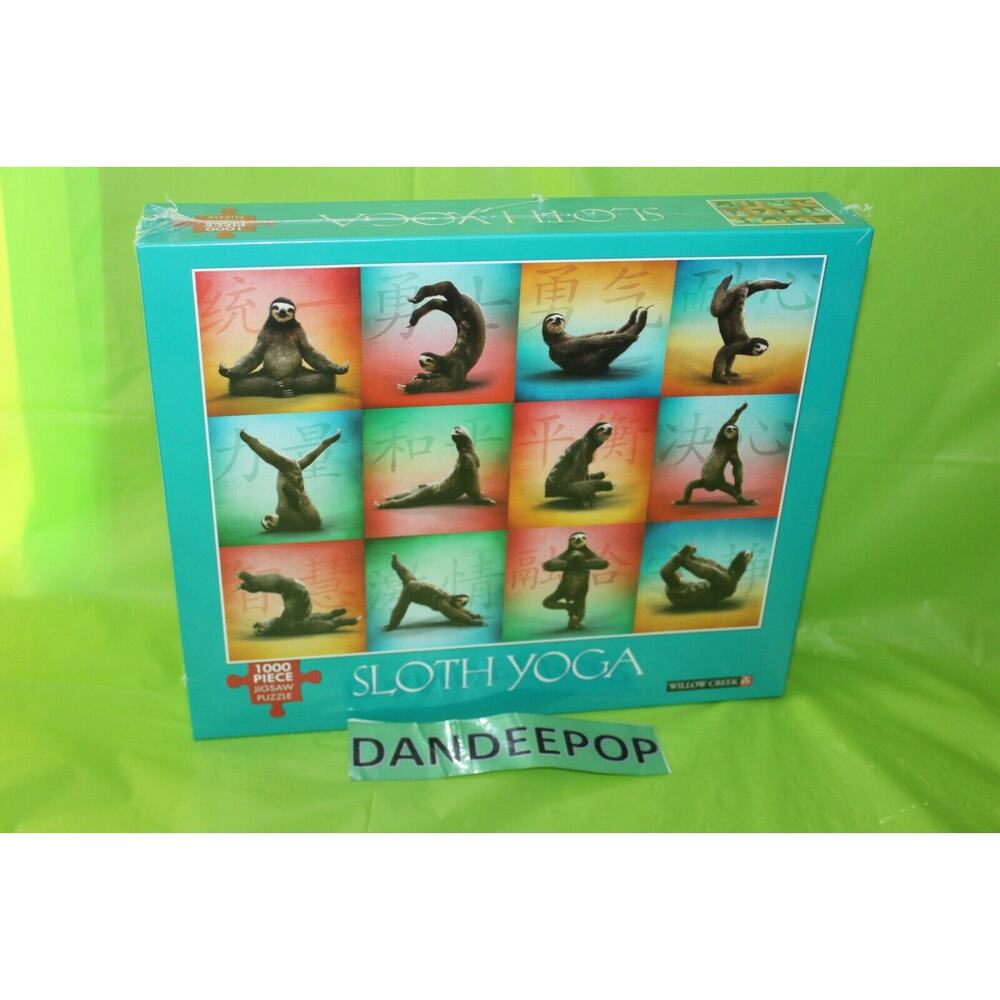 Willow Creek Sloth Yoga 1000 Piece Jigsaw Puzzle 27 x 20 12+